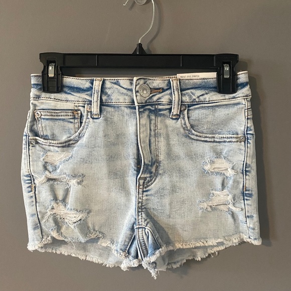American Eagle Outfitters Pants - American Eagle Hi-Rise Shortie Ne(x)t Level Stretch Jean Shorts